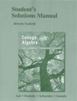 Paperback Student Solutions Manual for College Algebra Book