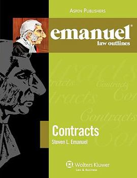 Paperback Contracts (Emanuel Law Outlines) Book