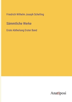 Paperback Sämmtliche Werke: Erste Abtheilung Erster Band [German] Book