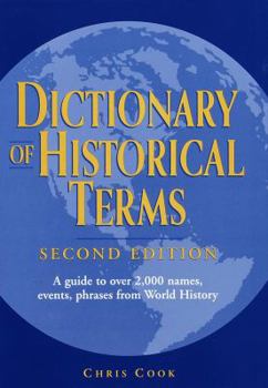 Hardcover Dictionary of Historical Terms: Second Edition Book