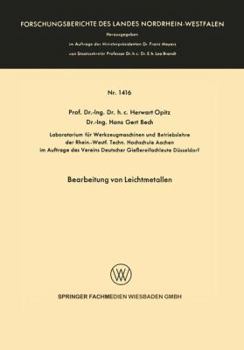 Paperback Bearbeitung Von Leichtmetallen [German] Book