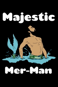Paperback Majestic Mer Man: Comic Book Notebook Paper Book