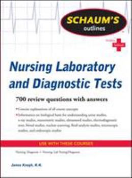 Paperback Schaum's Outline of Nursing Laboratory and Diagnostic Tests Book