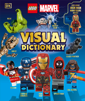 Hardcover Lego Marvel Visual Dictionary: With Exclusive Iron Man Minifigure Book