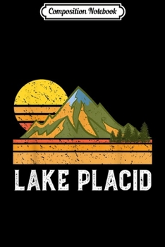 Composition Notebook: Mountain Sunset Vacation Gift- Lake Placid New York  Journal/Notebook Blank Lined Ruled 6x9 100 Pages
