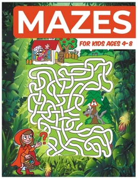 Paperback Mazes For Kids Ages 4-8: Challenging Mazes for Kids Book