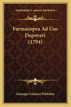 Paperback Farmacopea Ad Uso Depoveri (1794) [Italian] Book
