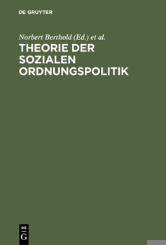 Hardcover Theorie der sozialen Ordnungspolitik [German] Book