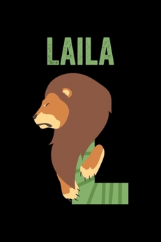 Laila: Journal (Diary, Notebook) Personalized Custom Name Alphabet Lion Birthday Gift for Girls