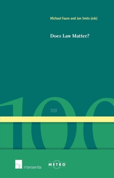 Paperback Does Law Matter?: On Law and Economic Growth Book