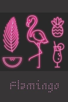 Paperback Flamingo: Notebook Lined 110 Pages (6x9) Book