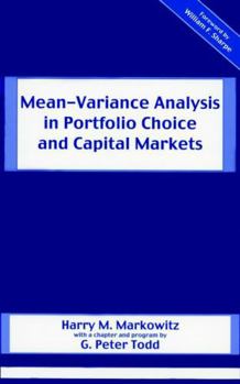 Hardcover Mean-Variance Analysis in Portfolio Choice and Capital Markets Book