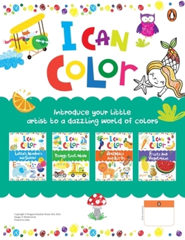 Paperback I Can Color Pack (Pack of 4 Books): A Set of 4 Fun Coloring Activity Books Ideal Gift for Preschool Kids, Toddlers Book for 3+ [Penguin Early Learning Book