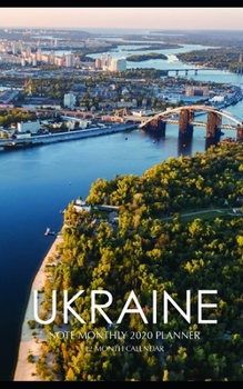 Ukraine Note Monthly 2020 Planner 12 Month Calendar