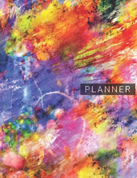 Planner: Abstract Art 2 Year Weekly Planning Organizer | 2020 - 2021 | January 20 - December 21 | Writing Notebook | Productive Datebook Calendar Schedule | Plan Days, Set Goals & Get Stuff Done