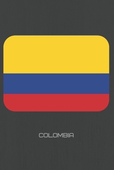 Paperback Colombia Flag Journal: Colombian Pride Journal Notebook Diary 6" x 9" 120 lined pages Book