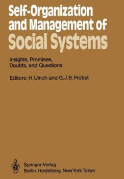 Paperback Self-Organization and Management of Social Systems: Insights, Promises, Doubts, and Questions Book