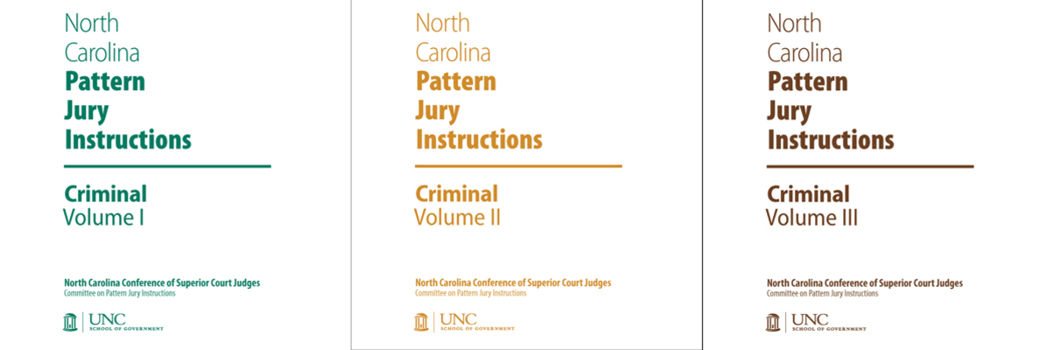 Hardcover North Carolina Pattern Jury Instructions for Criminal Cases, 2019 Edition: Volumes 1-3 Book