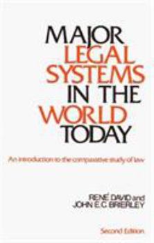 Paperback Major Legal Systems in the World Today Book