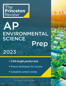 Paperback Princeton Review AP Environmental Science Prep, 2023: 3 Practice Tests + Complete Content Review + Strategies & Techniques Book