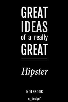 Paperback Notebook for Hipsters / Hipster: awesome handy Note Book [120 blank lined ruled pages] Book