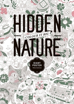 Paperback The Hidden Nature Coloring Poster Book