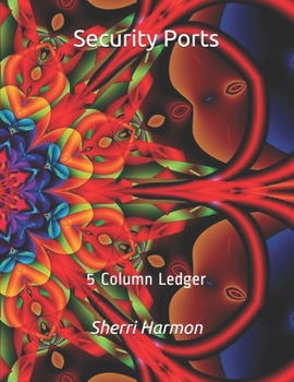Paperback Security Ports: 5 Column Ledger Book