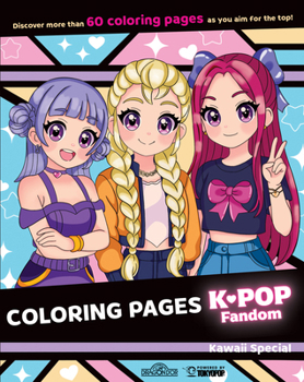 Paperback K-Pop Fandom Coloring Pages: Kawaii Special Book