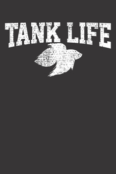 Paperback Notebook: Aquarium Tank Life Fish Vintage Dot Grid 6x9 120 Pages Book