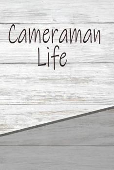 Paperback Cameraman Life: Personalized Rustic Isometric Dot Notebook 120 Pages 6x9 Book