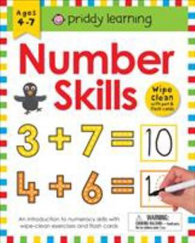 Spiral-bound Wipe Clean Workbook: Number Skills (Enclosed Spiral Binding): Ages 4-7; Wipe-Clean with Pen & Flash Cards Book