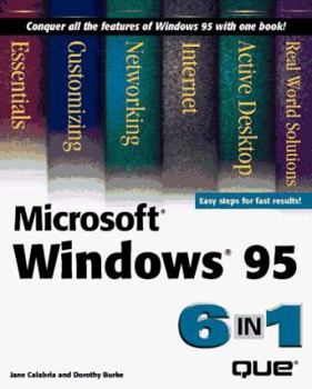 Paperback Microsoft Windows 95 6 in 1 Book