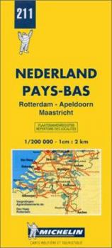 Map Michelin Rotterdam/Apeldoorn/Maastricht, Netherlands Map No. 211 (Michelin Maps & Atlases) Book