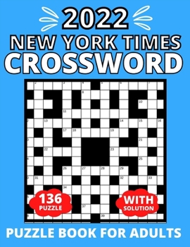 Paperback 2022 Crossword Puzzle Book For Adults New York Times Book