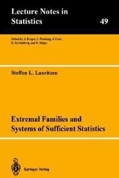 Paperback Extremal Families and Systems of Sufficient Statistics Book