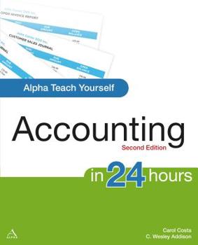 Paperback Alpha Teach Yourself Accounting in 24 Hours Book