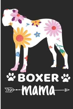 Boxer Mama: Rescue Mommy gift Blank Lined Notebook
