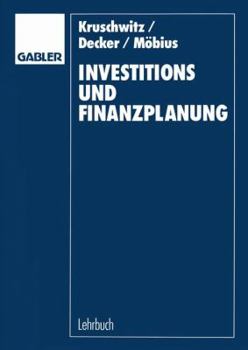 Paperback Investitions- Und Finanzplanung: Arbeitsbuch Mit Aufgaben Und Lösungen [German] Book