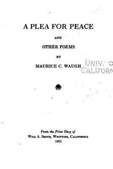 Paperback A Plea for Peace, and Other Poems Book