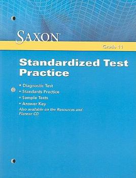 Paperback Saxon Algebra 2: Standardized Test Practice Book