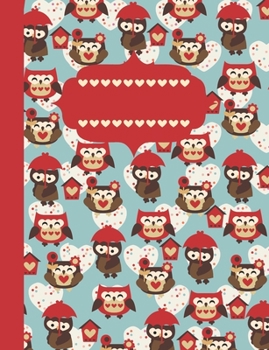 Paperback Loving Owls: Cute Owl Composition Notebook For Girls, Collage Ruled, Perfect For School Notes Book