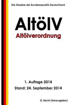Paperback Altölverordnung (AltölV) [German] Book