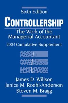 Paperback Controllership Cumulative Supplement: The Work of the Managerial Accountant Book