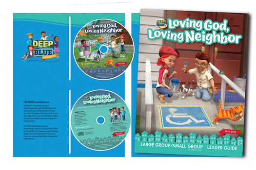 Paperback Deep Blue Connects Large Group Small Group Kit Fall 2019: Loving God, Loving Neighbor Ages 6 and Up Book