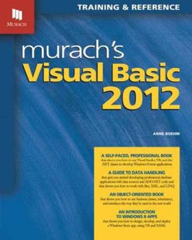 Paperback Murach's Visual Basic 2012: Training and Reference Book