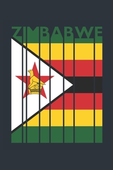 Vintage Zimbabwe Notebook - Zimbabwean Flag Writing Journal - Zimbabwe Gift for Zimbabwean Mom and Dad - Retro Zimbabwean Diary: Medium College-Ruled ... Diary, 110 page, Lined, 6x9 (15.2 x 22.9 cm)
