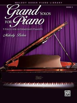Paperback Grand Solos for Piano, Bk 5: 9 Pieces for Intermediate Pianists Book