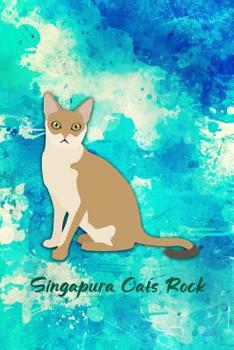 Paperback Singapura Cats Rock: Pocket Gift Notebook for Cat and Kitty Lovers Book