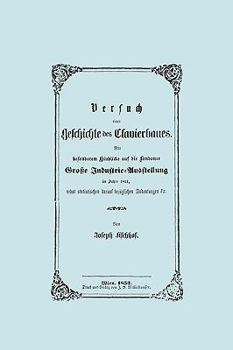 Paperback Versuch einer Geschichte des Clavierbaues. (Faksimile 1853). [German] Book