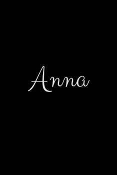 Paperback Anna: notebook with the name on the cover, elegant, discreet, official notebook for notes Book